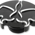Drag Specialties Split Skull Gas Cap Non-Vented Re-Machined Harley Davidson