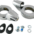Drag Specialties Turn Signal Fork Clamps 39mm Chrome