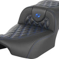 Saddlemen RoadSofa LS/CF Ext. Reach Seat Blue Stitch #284996 Harley Davidson