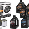 Maxima Oil Change in a Box Conventional Oil Kit Chrome Harley Evolution Big Twin