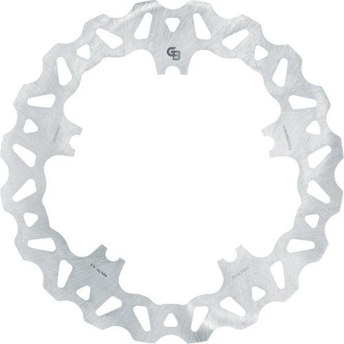GBrakes Solid Wave Brake Rotor 11.8" Front Silver Harley Davidson V-Rod/Dyna