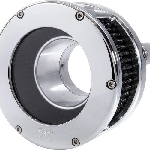 Feuling BA Series Air Cleaner Chrome With Clear Cover/Black Filter #5538