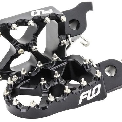 Flo Pro Series Footpegs Black FPEG-798BLK for Kawasaki/Honda