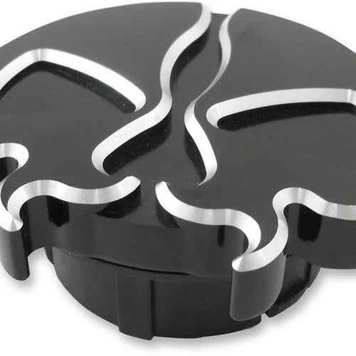 Drag Specialties Split Skull Dummy Gas Cap Black Harley Davidson