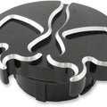 Drag Specialties Split Skull Dummy Gas Cap Black Harley Davidson