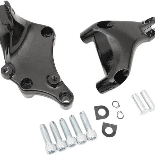 Drag Specialties Passenger Footpeg Mount Kit Black Harley Davidson Sportster