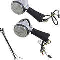 Custom Dynamics ProBeam LED Rear Turn Signals Chrome Red/Smoke Indian Scout