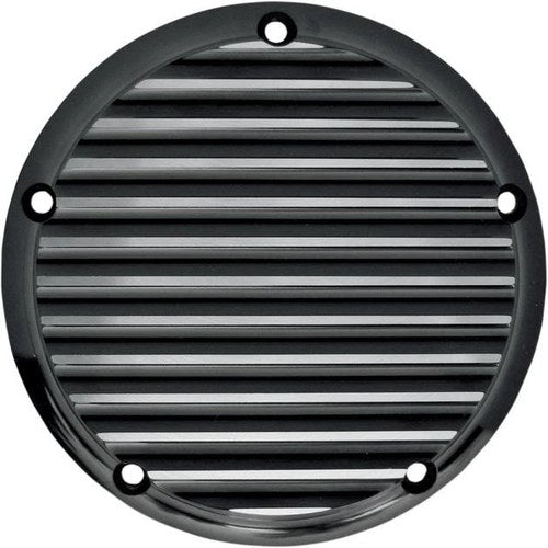 Joker Machine 5-Hole Derby Cover Finned Black/Silver 06-99TC Harley Davidson
