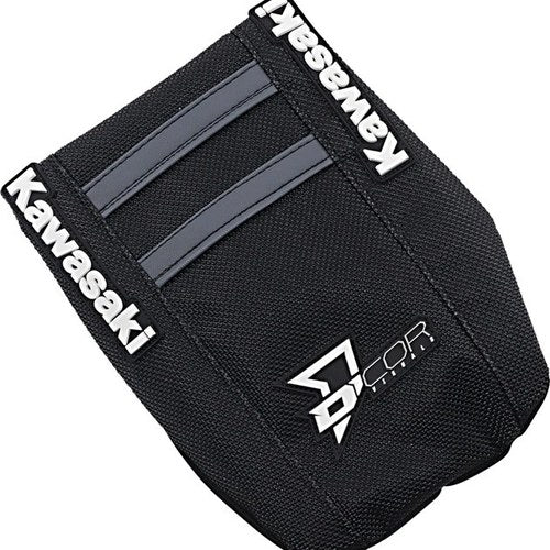 Dcor Ribbed Seat Cover Black/Black/Gray for Kawasaki KX450 4-Stroke/KX250