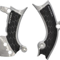 Acerbis X-Grip Frame Guards Silver/Black fits Yamaha YZ250F/YZ450FX/YZ450F