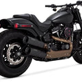 Vance Hines Hi-Output Mufflers Black 46547 Fxfb Harley Fat Bob 2018-2023