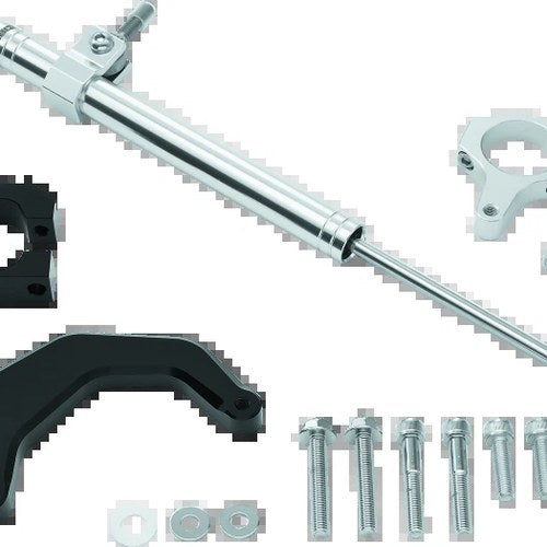 Twin Power Satin Steering Damper Kit for Harley Davidson 2002-2008 Models
