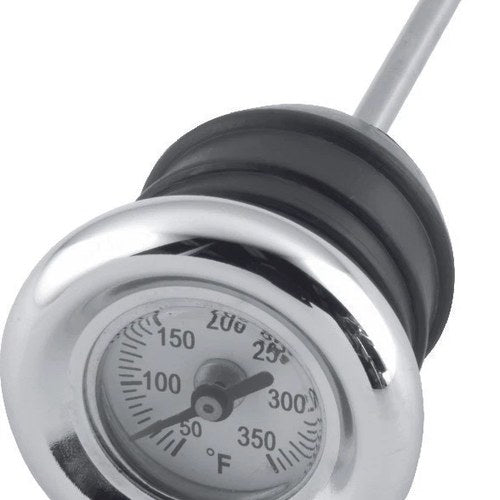 Bikers Choice Chrome Oil Tank Temperature Gauge for Harley Softail & XL Models
