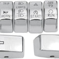 DS Handlebar Switch Cap Kit Chrome Harley Davidson 144782