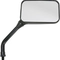 Emgo GP Deluxe Mirror Rectangular Right 10mm Short Stem Black Universal
