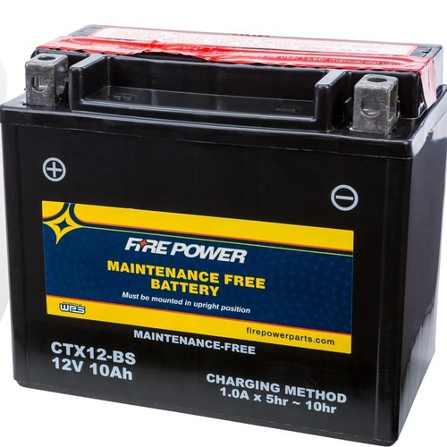 Wps Fire Power CTX12-BS Maintenance Free Battery #CTX12-BS for Honda/Aprilia