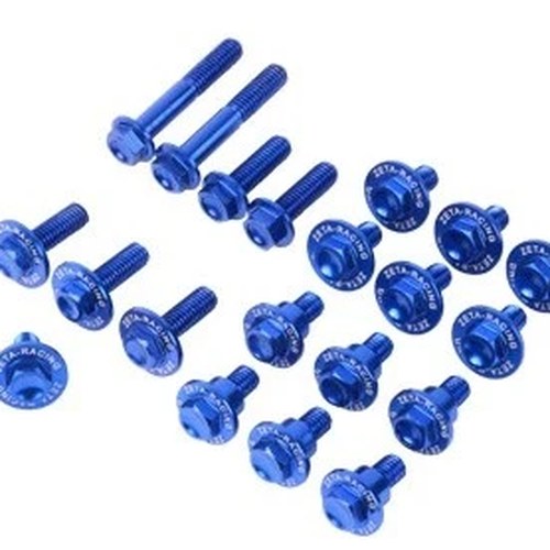 Zeta Aluminum Body Bolt Kit Blue #ZE88-5646 fits Yamaha YZ250/YZ125/YZ250X