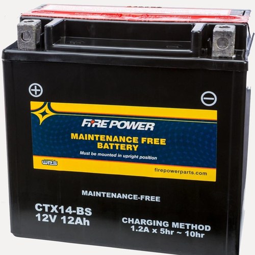 Wps Fire Power CTX14-BS Maintenance Free Battery #CTX14-BS