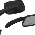 HardDrive Custom Cast Rectangular Mirrors Satin Black #18-138 Harley Davidson