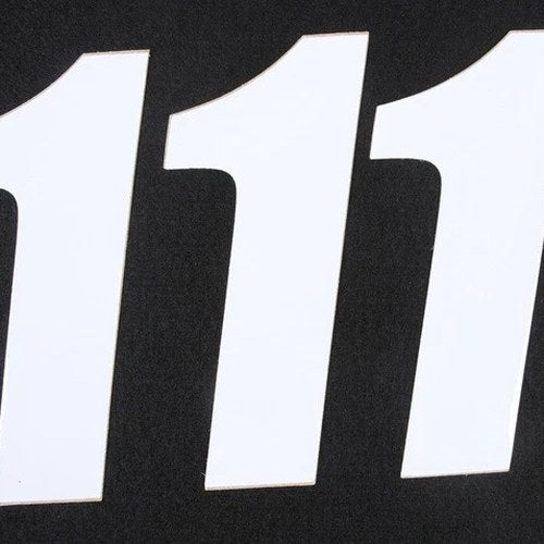 Dcor SX Plate Number #1 6"H White 3-Pack