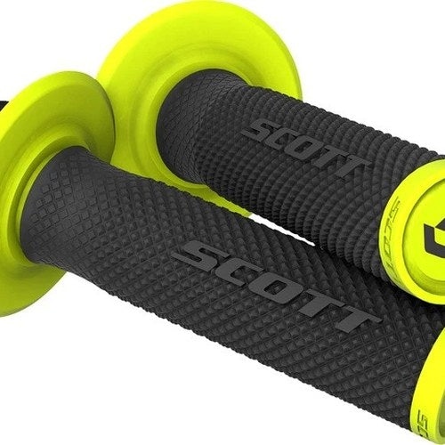 Scott Usa SX II Lock-On Full Diamond Grips Yellow/Black