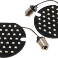 Letric Lighting Flat Style 1156 LED Turn Signal Inserts 3.5" Rear Red