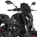 Puig Naked New Generation Touring Windscreen Dark Smoke fits Yamaha MT-07 2021