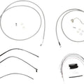 Burly Cable/Brake Line Kit for 15" Ape Hangers Stainless Braid #B30-1120