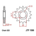 JT Front Sprocket 525 16T fits Yamaha YZF-R6 2006-2016
