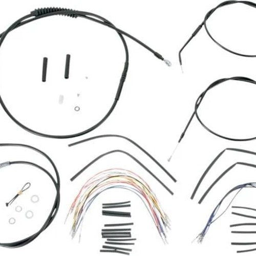 Burly Cable/Brake Line Kit for 13" Ape Hangers Black #B30-1113 Harley Davidson
