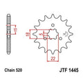 JT Self Cleaning Front Sprocket 520 12T fits Kawasaki KX125 94-95,98-02