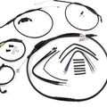 Burly Handlebar Cable/Line Kit for 12" Jail Bar w/ABS Black #B30-1210