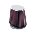 K&N Universal Air Filter RC-2900 Oval Straight 4" Offset Chrome