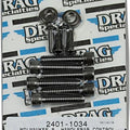 Drag Specialties Handlebar Controls Bolt Kit Knurled Black/Chrome #3325035