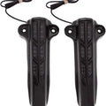Ciro Forkini Lower Leg Fork Covers w/LED Black 43003 Harley FLHT/FLHX/FLHR