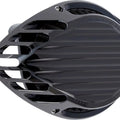 Arlen Ness Rough Crafts Teardrop Finned Air Cleaner Kit All Black #RC-600-021