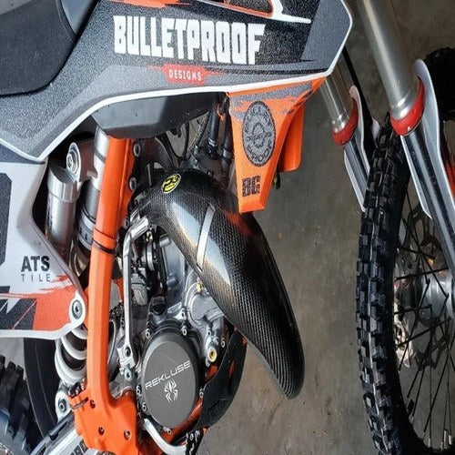 P3 Carbon Fiber Pipe Guard for Factory Pipe #101032 KTM/Husqvarna/Gas