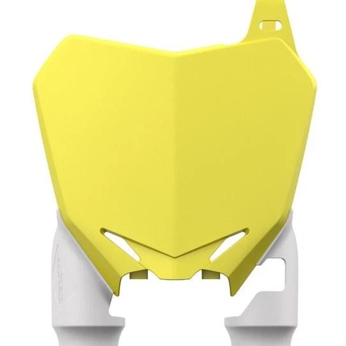 Acerbis Raptor Front Number Plate Yellow/White fits Suzuki RM-Z450/RM-Z250