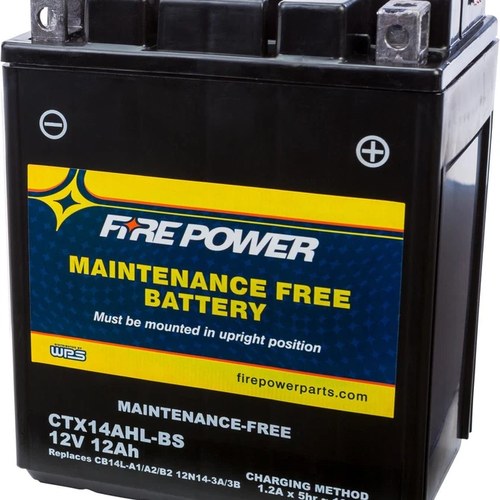 Wps Fire Power CTX14AHL-BS Maintenance Free Battery #CTX14AHL-BS