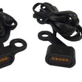 DS LED Handlebar Marker Lights Black Amber Lens Harley-Davidson XL 04-22