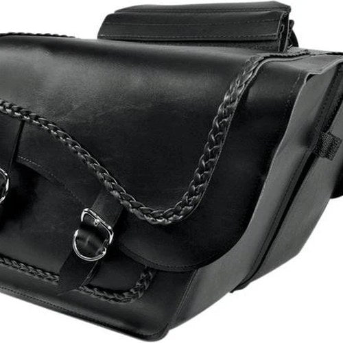 Willie & Max Braided Large Slant Saddlebags