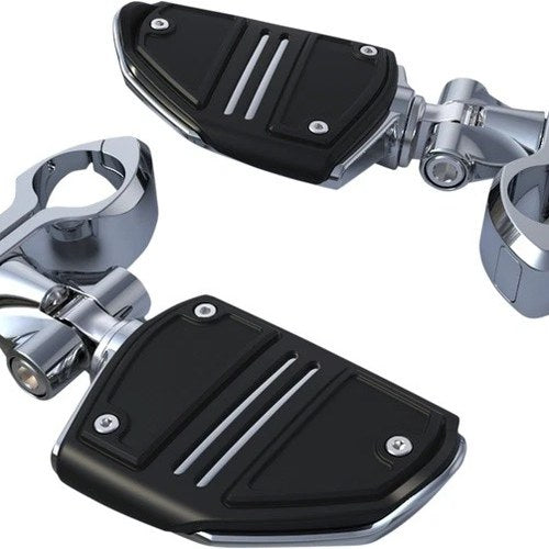 Ciro Highway Peg Mounts w/ Twin Rail Footrests Standard Length Chrome 60503