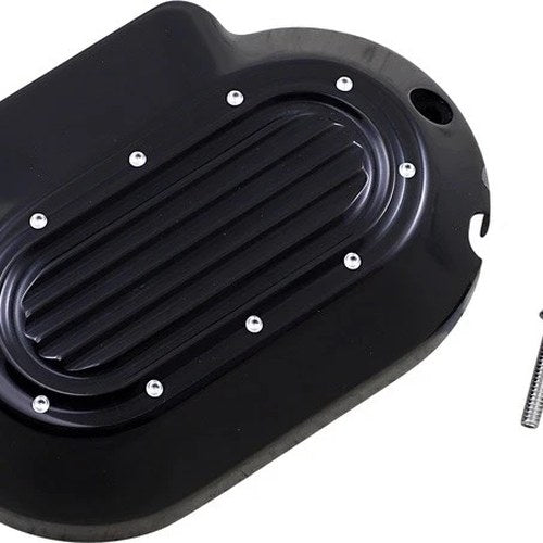 Covingtons Dimpled Transmission Side Cover Black #C1365-B Harley Davidson