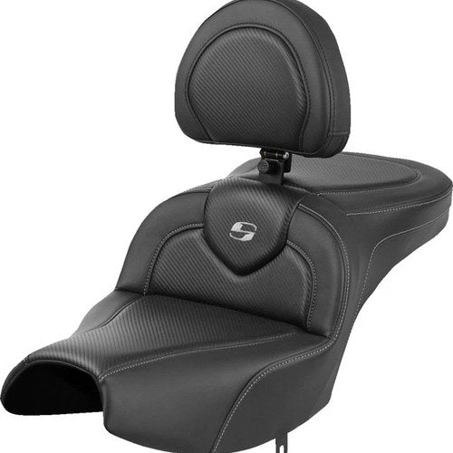 Saddlemen RoadSofa CF Seat With Backrest #285086 Indian Pursuit 2022-2024