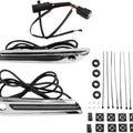Ciro LED Lighted Saddlebag Hinge Covers Chrome Smoke Lens #40070 Harley Davidson