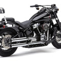 Cobra Slip-On Rpt Mufflers 3" Chrome #6057 Harley Davidson