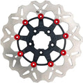 GBrakes Floating Wave Brake Rotor 11.8" Rear Black/Red #GBDU075 Harley Davidson