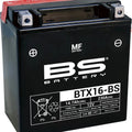 BS Battery Maintenance Free Battery BTX16-BS #300609 for Triumph/Kawasaki/Suzuki