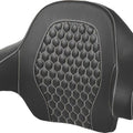 Saddlemen RoadSofa HC Tour-Pak Backrest Pad White Stitch #285083 Harley Davidson