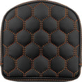 Saddlemen RoadSofa HC Gravestone Sissy Bar Pad Orange Stitch 6.5" W x 6.5" H